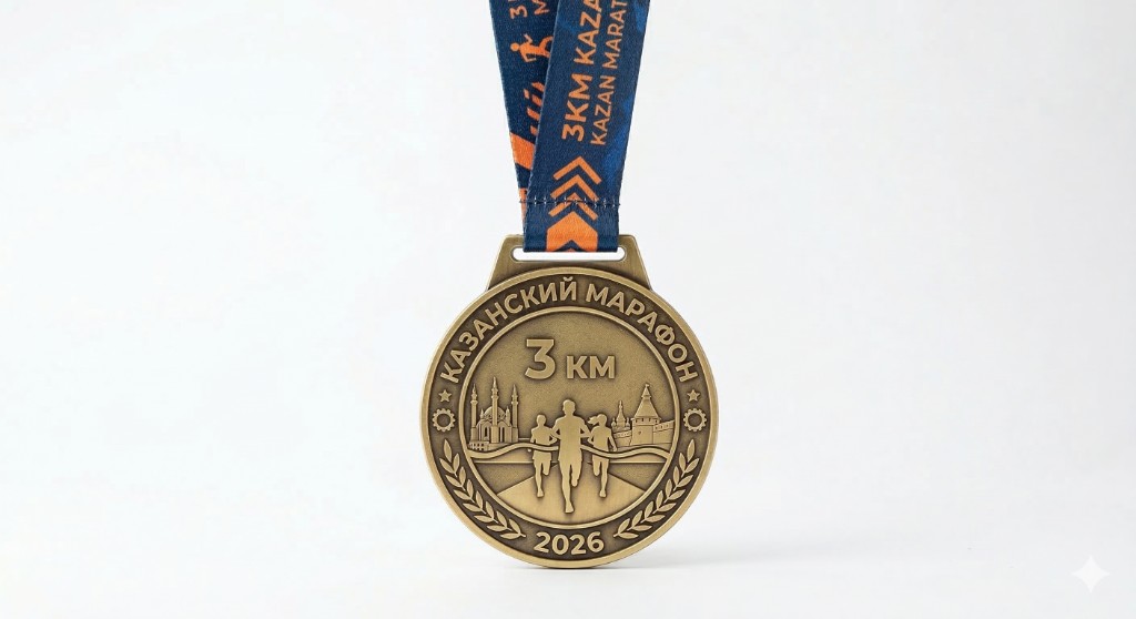 Медаль Казанский марафон 2026 — 3 км