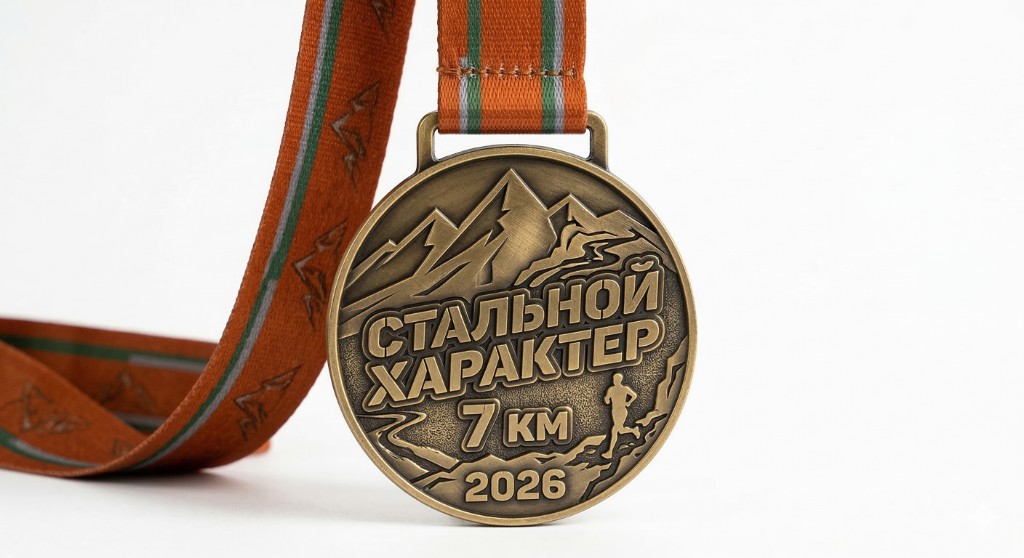 Медаль Стальной характер 2026 — 7 км